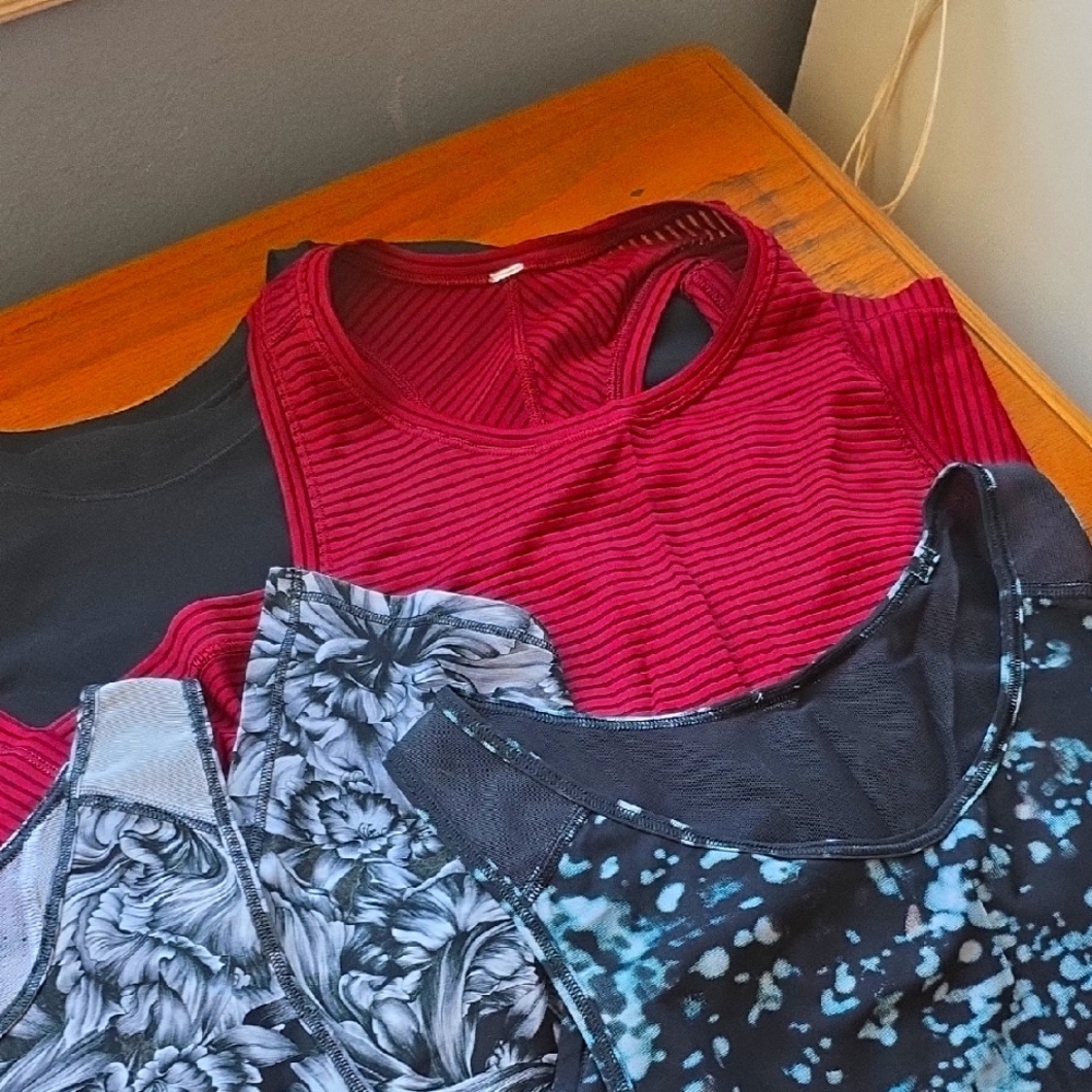 5 Old School Lululemon Tanks And Shirt 6